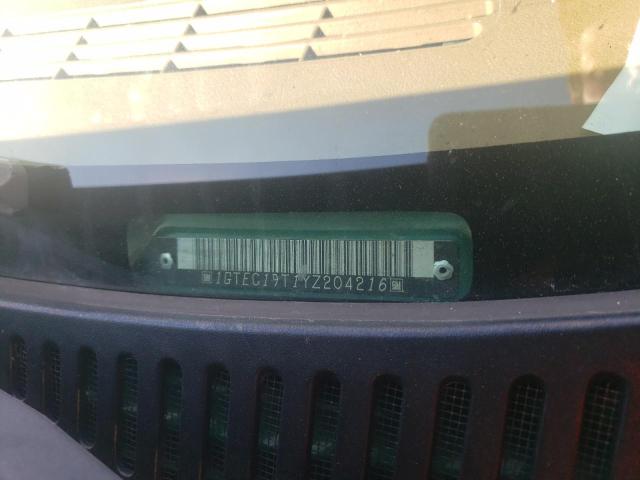 Photo 10 from auction – 2000 GMC NEW SIERRA with VIN 1GTEC19T1YZ204216