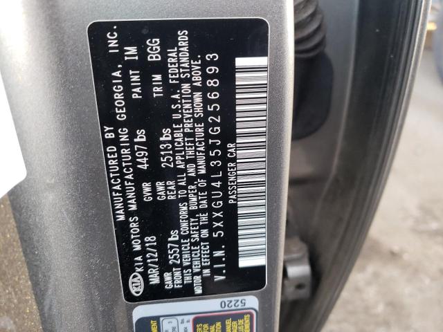 Photo 10 from auction – 2018 KIA OPTIMA EX with VIN 5XXGU4L35JG256893
