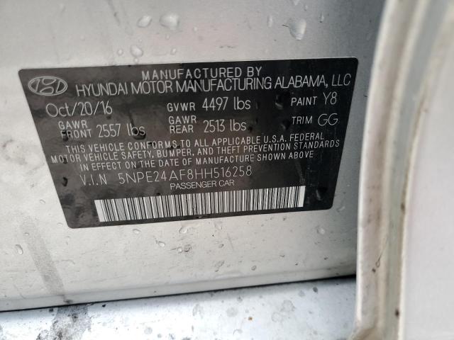 Photo 10 from auction – 2017 HYUNDAI SONATA SE with VIN 5NPE24AF8HH516258