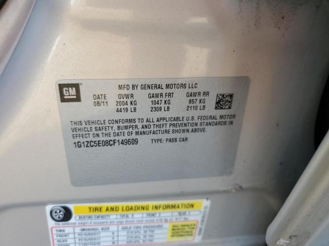 Photo 10 from auction – 2012 CHEVROLET MALIBU 1LT with VIN 1G1ZC5E08CF149609