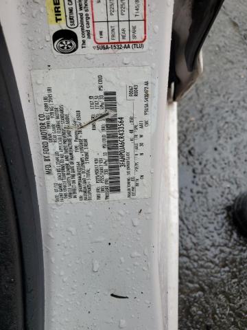 Photo 10 from auction – 2012 FORD FUSION SEL with VIN 3FAHP0JA6CR433564