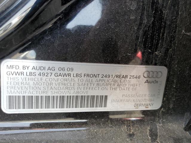 Photo 10 from auction – 2010 AUDI A4 PREMIUM with VIN WAUFFAFLXAN002484