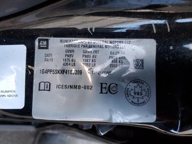 Photo 10 from auction – 2015 BUICK VERANO with VIN 1G4PP5SKXF4189209