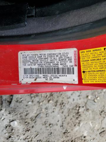Photo 10 from auction – 2002 LEXUS IS 300 with VIN JTHBD192620034646