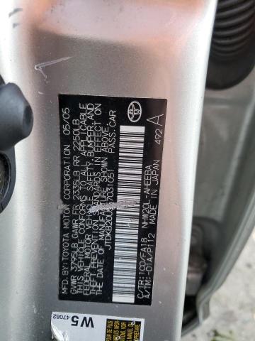 Photo 10 from auction – 2005 TOYOTA PRIUS with VIN JTDKB20U557031051