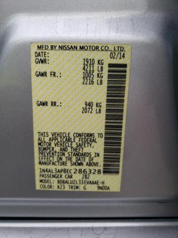 Photo 10 from auction – 2014 NISSAN ALTIMA 2.5 with VIN 1N4AL3AP8EC286328