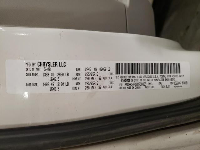 Photo 10 from auction – 2008 CHRYSLER TOWN & COU with VIN 2A8HR54P18R796829