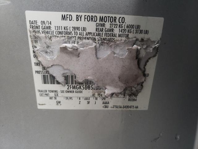 Photo 10 from auction – 2014 FORD FLEX LIMIT with VIN 2FMGK5D85EBD40218