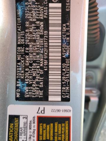 Photo 10 from auction – 2015 TOYOTA CAMRY LE with VIN 4T1BF1FK2FU977319