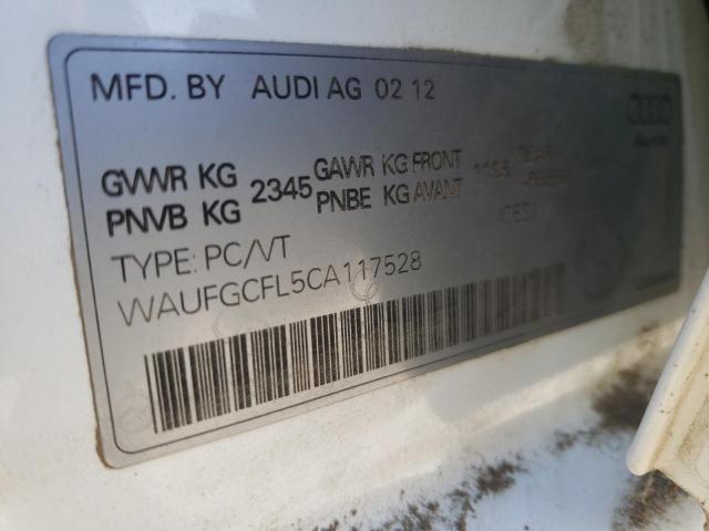 Photo 10 from auction – 2012 AUDI S4 PREMIUM with VIN WAUFGCFL5CA117528
