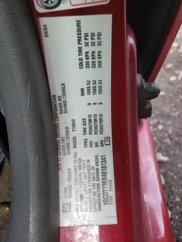 Photo 10 from auction – 2004 CHEVROLET COLORADO with VIN 1GCDT136X48181341