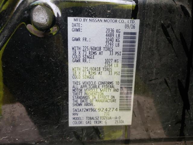 Photo 10 from auction – 2016 NISSAN ROGUE S with VIN 5N1AT2MT9GC924274