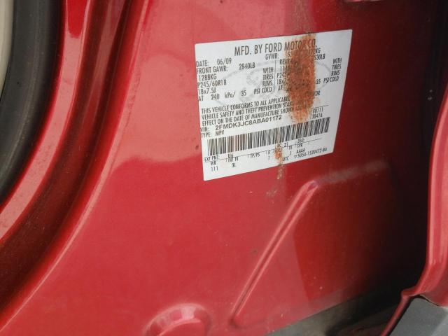 Photo 10 from auction – 2010 FORD EDGE SEL with VIN 2FMDK3JC8ABA01172