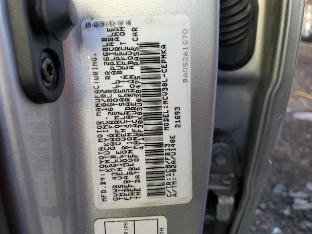 Photo 10 from auction – 2003 TOYOTA CAMRY with VIN 4T1BF30K03U038475