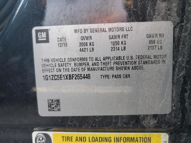 Photo 10 from auction – 2011 CHEVROLET MALIBU 1LT with VIN 1G1ZC5E1XBF265448