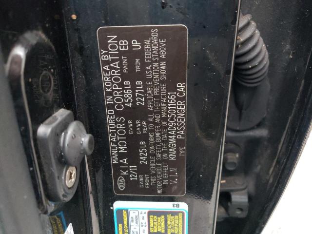 Photo 10 from auction – 2012 KIA OPTIMA HYB with VIN KNAGM4AD9C5011661