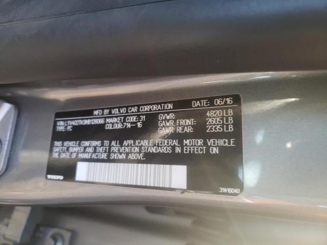 Photo 10 from auction – 2017 VOLVO S60 PREMIE with VIN LYV402TK9HB128066