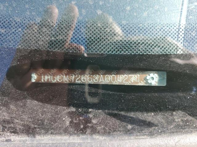 Photo 10 from auction – 2003 HONDA ACCORD EX with VIN 1HGCM72663A004274