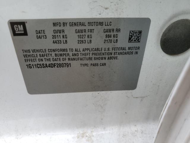 Photo 10 from auction – 2013 CHEVROLET MALIBU 1LT with VIN 1G11C5SA4DF280791