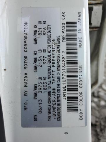 Photo 10 from auction – 2013 MAZDA 3 I with VIN JM1BL1UP7D1848812