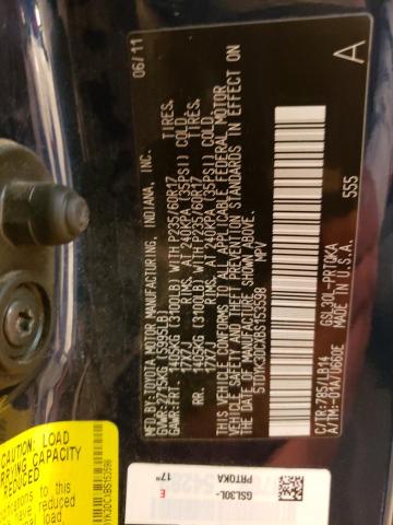 Photo 10 from auction – 2011 TOYOTA SIENNA XLE with VIN 5TDYK3DCXBS153598