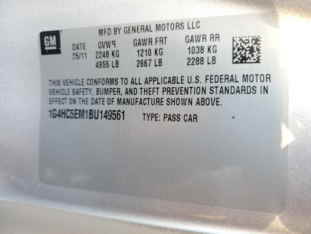 Photo 10 from auction – 2011 BUICK LUCERNE CX with VIN 1G4HC5EM1BU149561