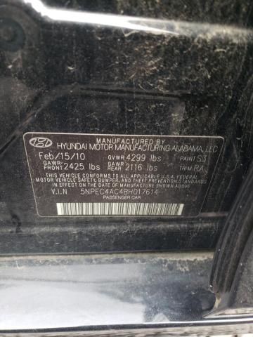 Photo 10 from auction – 2011 HYUNDAI SONATA SE with VIN 5NPEC4AC4BH017614