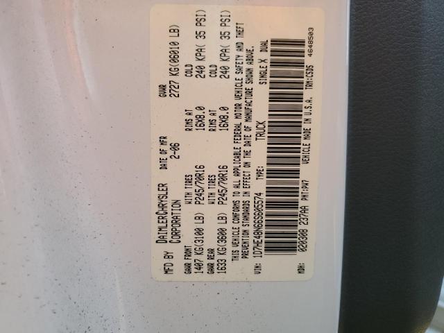 Photo 10 from auction – 2006 DODGE DAKOTA QUA with VIN 1D7HE48N66S605574