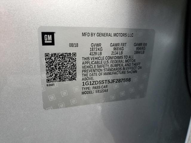 Photo 10 from auction – 2018 CHEVROLET MALIBU LT with VIN 1G1ZD5ST5JF287598