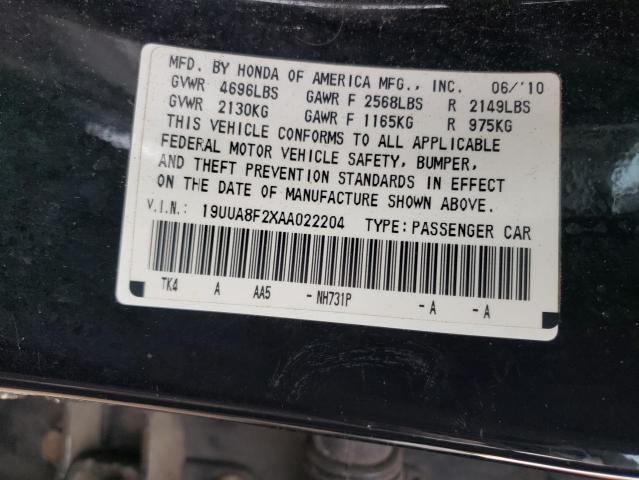 Photo 10 from auction – 2010 ACURA TL with VIN 19UUA8F2XAA022204