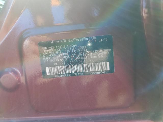 Photo 10 from auction – 2016 SUBARU IMPREZA with VIN JF1GJAA66GH017553