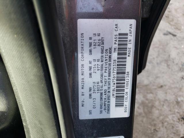Photo 10 from auction – 2013 MAZDA 3 with VIN JM1BL1W75D1775338