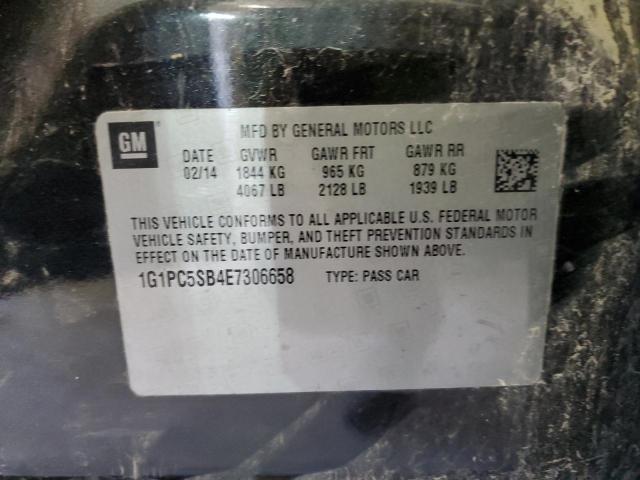 Photo 10 from auction – 2014 CHEVROLET CRUZE LT with VIN 1G1PC5SB4E7306658