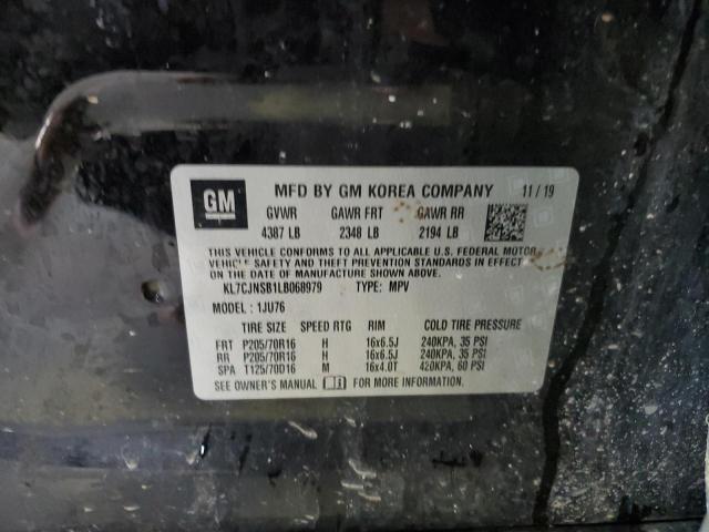 Photo 10 from auction – 2020 CHEVROLET TRAX LS with VIN KL7CJNSB1LB068979