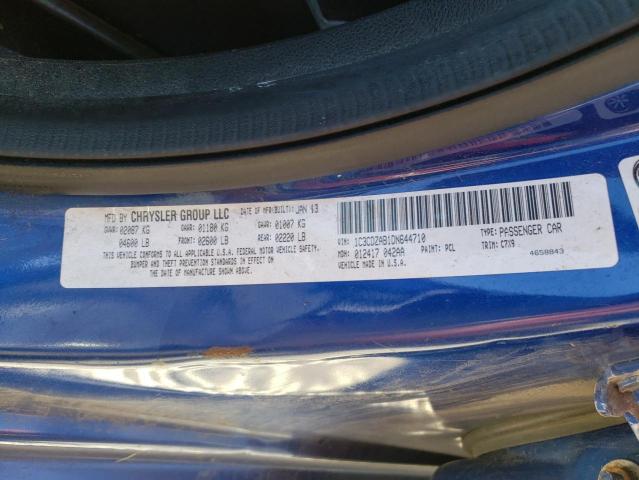 Photo 10 from auction – 2013 DODGE AVENGER SE with VIN 1C3CDZAB1DN644710