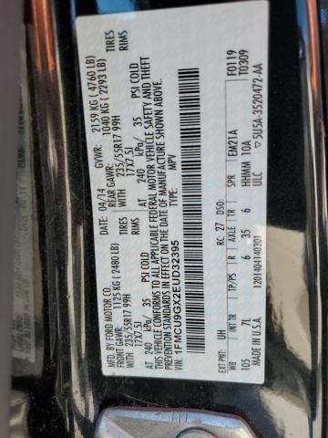 Photo 10 from auction – 2014 FORD ESCAPE SE with VIN 1FMCU9GX2EUD32395