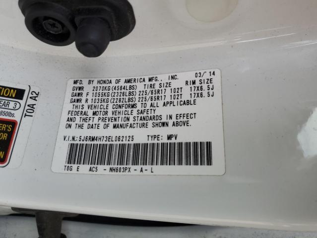 Photo 10 from auction – 2014 HONDA CR-V EXL with VIN 5J6RM4H73EL062125