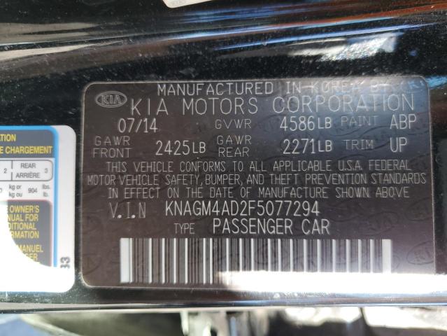 Photo 10 from auction – 2015 KIA OPTIMA HYB with VIN KNAGM4AD2F5077294
