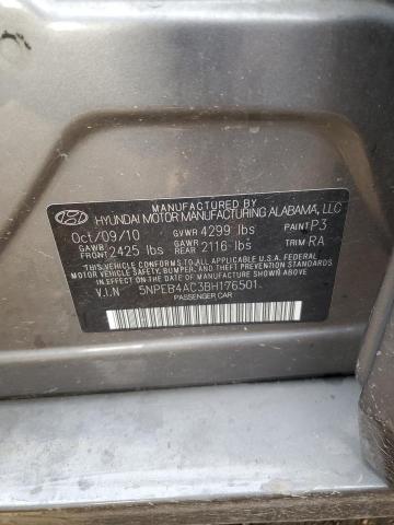 Photo 10 from auction – 2011 HYUNDAI SONATA with VIN 5NPEB4AC3BH176501