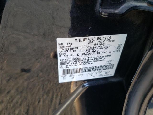 Photo 10 from auction – 2011 FORD EDGE SEL with VIN 2FMDK3JC4BBA85931