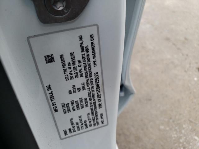 Photo 10 from auction – 2022 TESLA MODEL 3 with VIN 5YJ3E1EC0NF255229