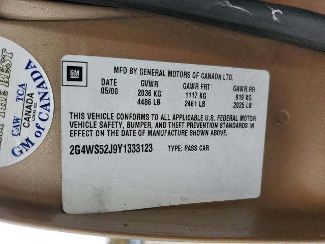 Photo 10 from auction – 2000 BUICK CENTURY CU with VIN 2G4WS52J9Y1333123