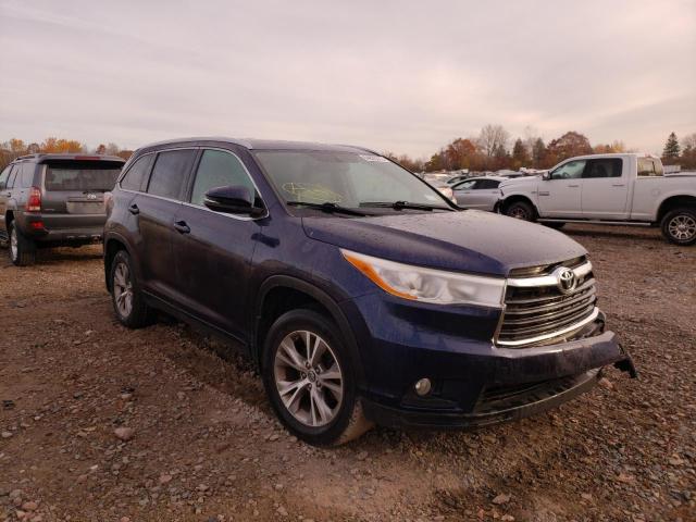 TOYOTA HIGHLANDER 2015 with VIN 5TDJKRFH8FS099446 - Photo from auction