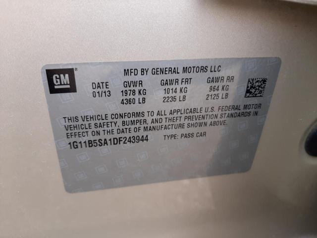 Photo 10 from auction – 2013 CHEVROLET MALIBU LS with VIN 1G11B5SA1DF243944