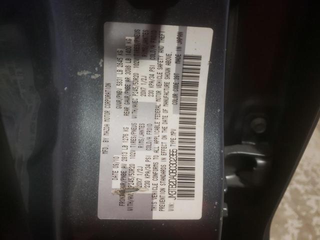 Photo 10 from auction – 2011 MAZDA CX-9 with VIN JM3TB2DA0B0302355