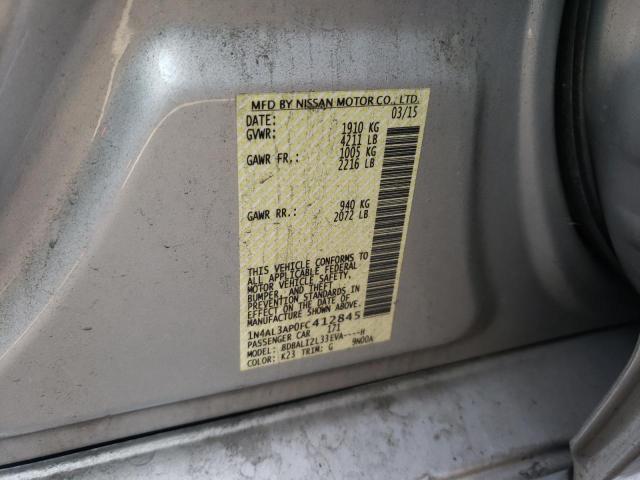 Photo 10 from auction – 2015 NISSAN ALTIMA 2.5 with VIN 1N4AL3AP0FC412845