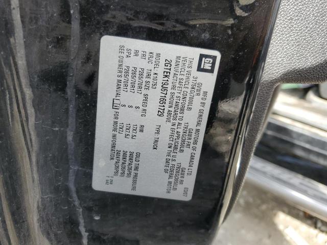 Photo 10 from auction – 2007 GMC SIERRA 150 with VIN 2GTEK19J671651729
