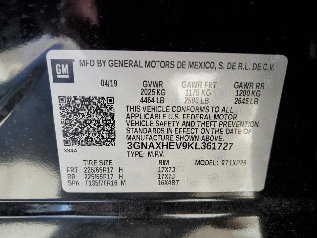 Photo 10 from auction – 2019 CHEVROLET EQUINOX LS with VIN 3GNAXHEV9KL361727