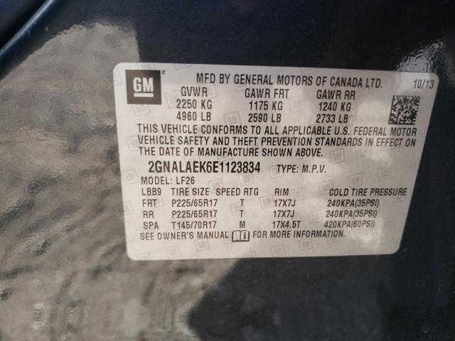 Photo 10 from auction – 2014 CHEVROLET EQUINOX LS with VIN 2GNALAEK6E1123834