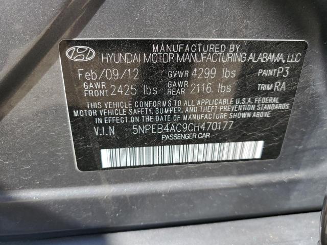 Photo 10 from auction – 2012 HYUNDAI SONATA GLS with VIN 5NPEB4AC9CH470177